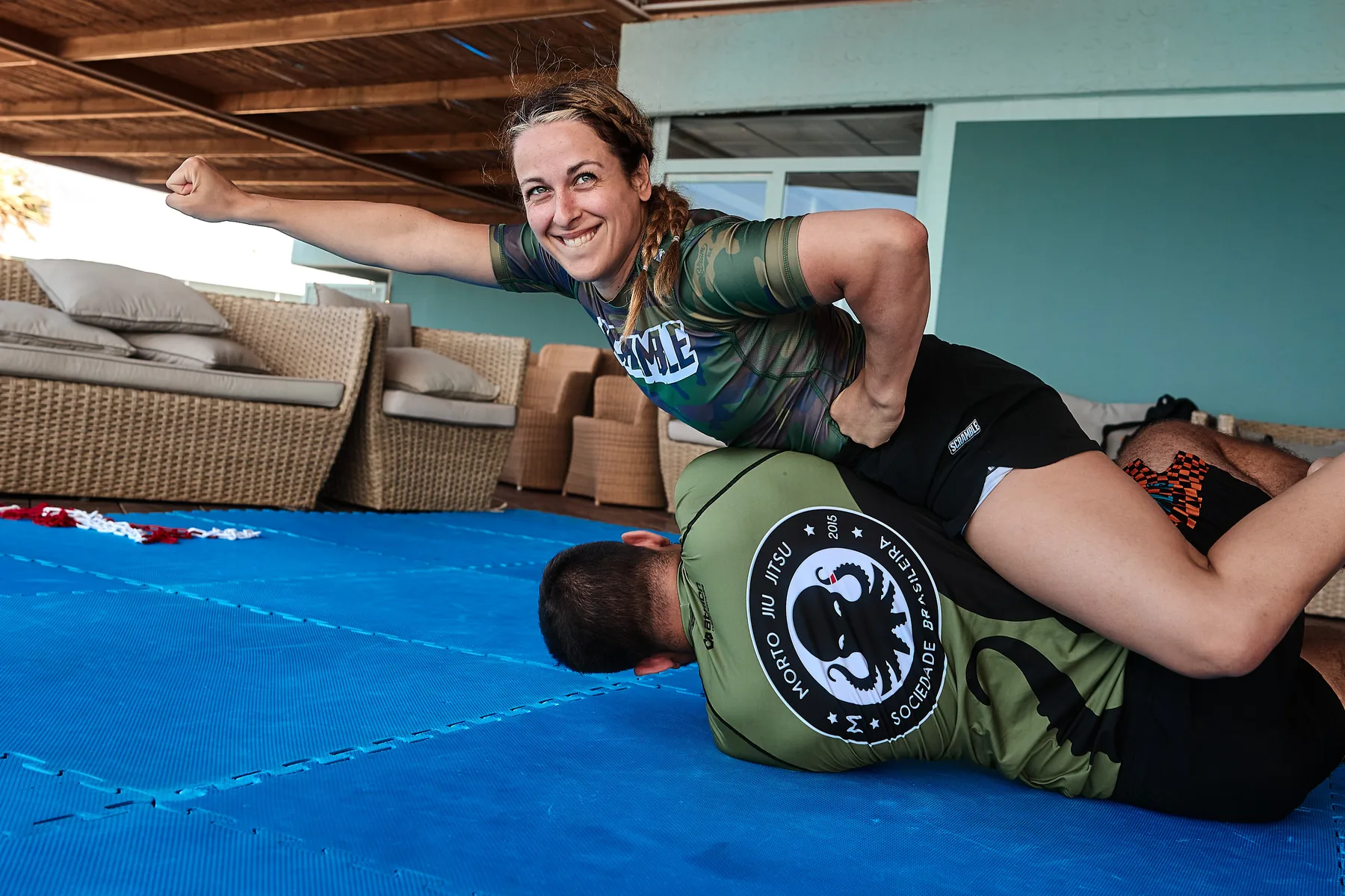 BJJ camp open mat training