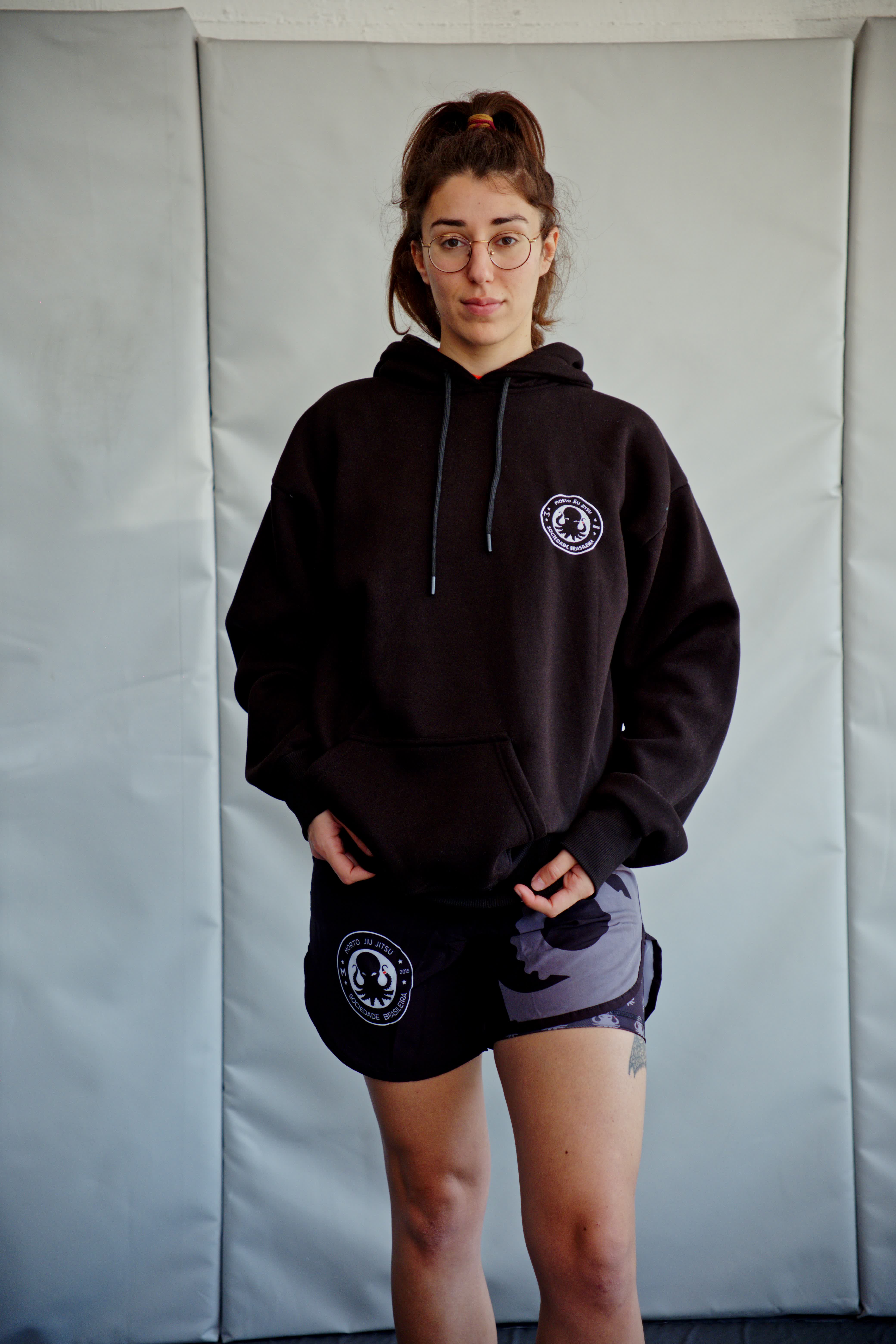 Morto BJJ Hoodie — Black — front