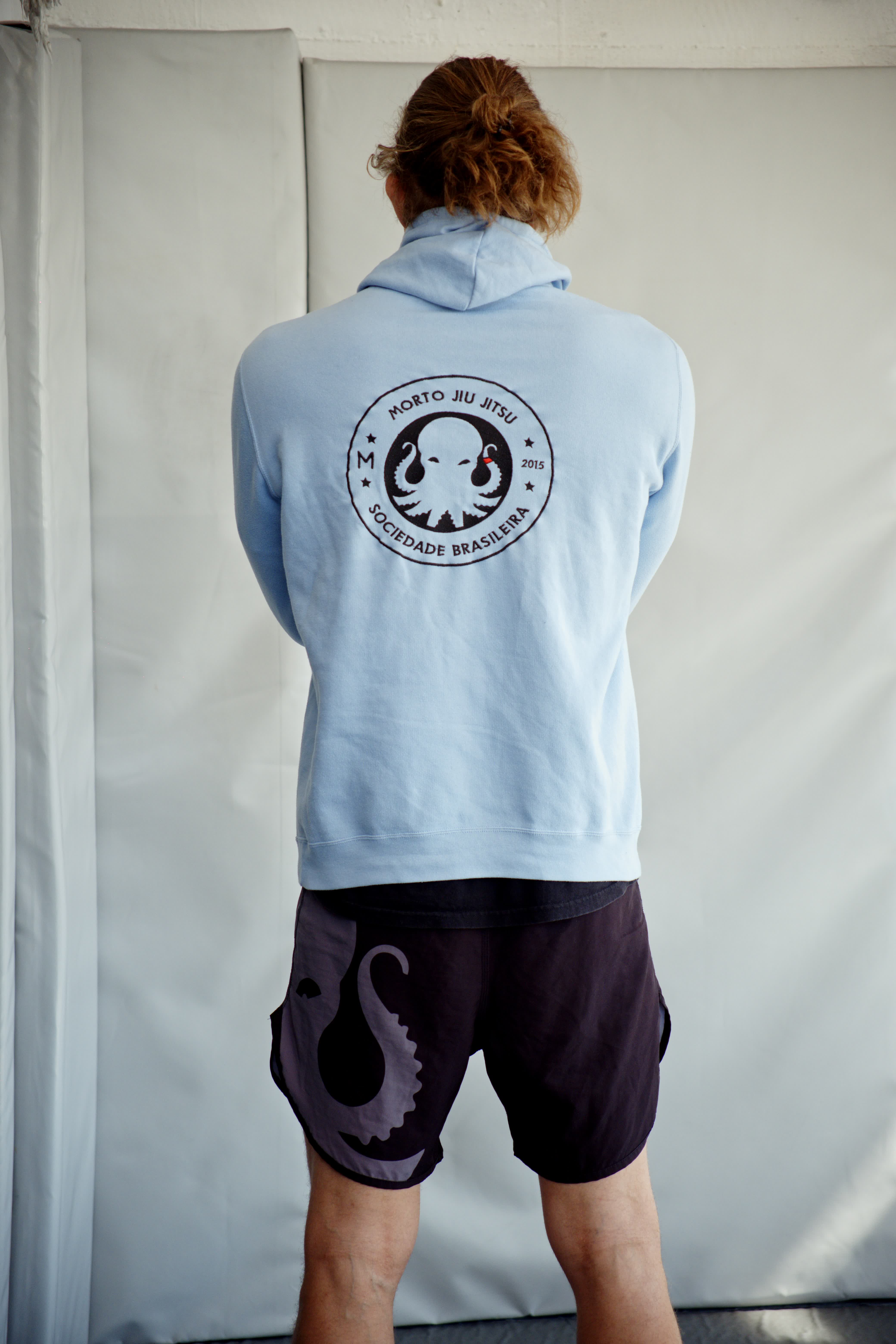 Morto BJJ Hoodie — Blue — back