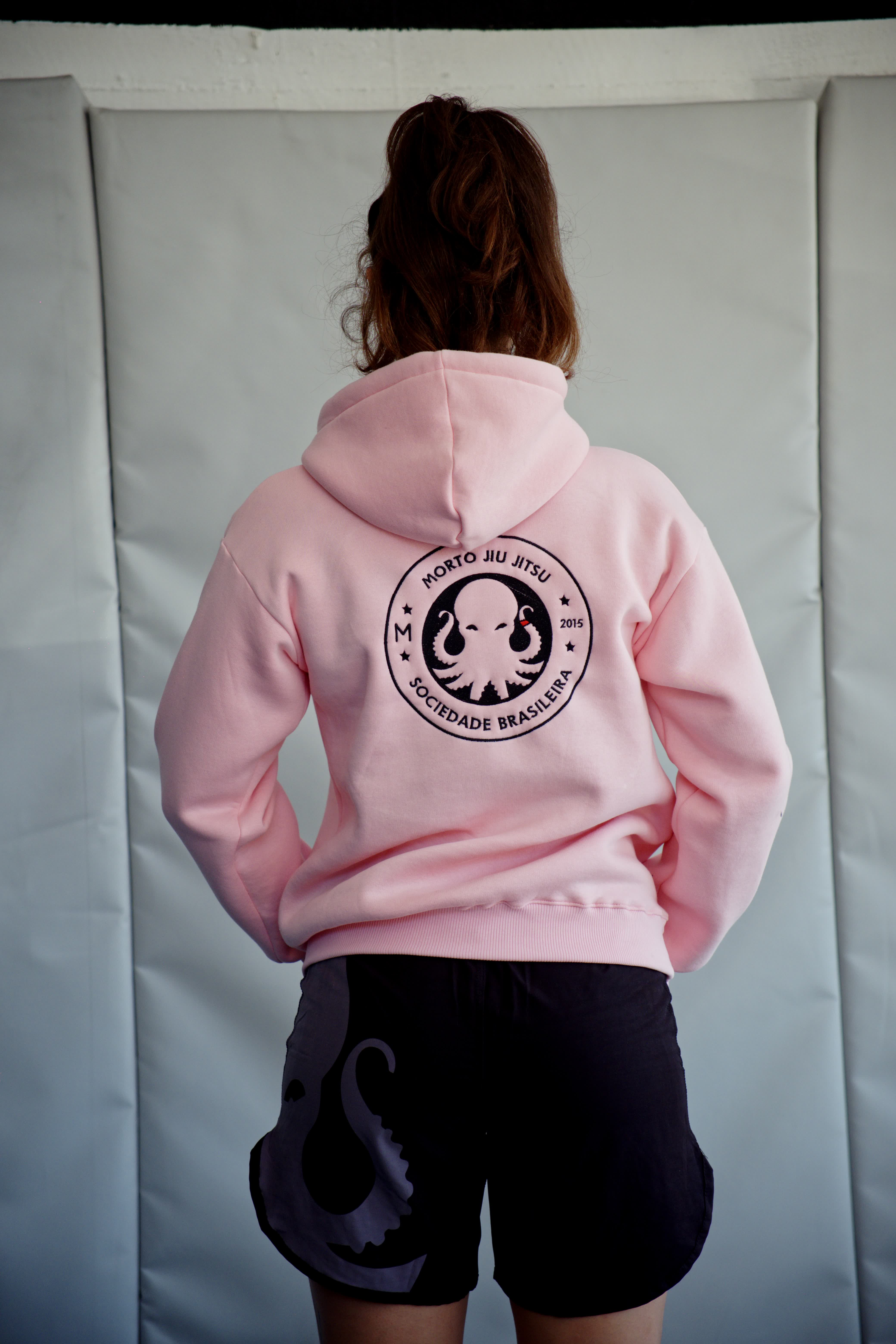 Morto BJJ Hoodie — Pink — back