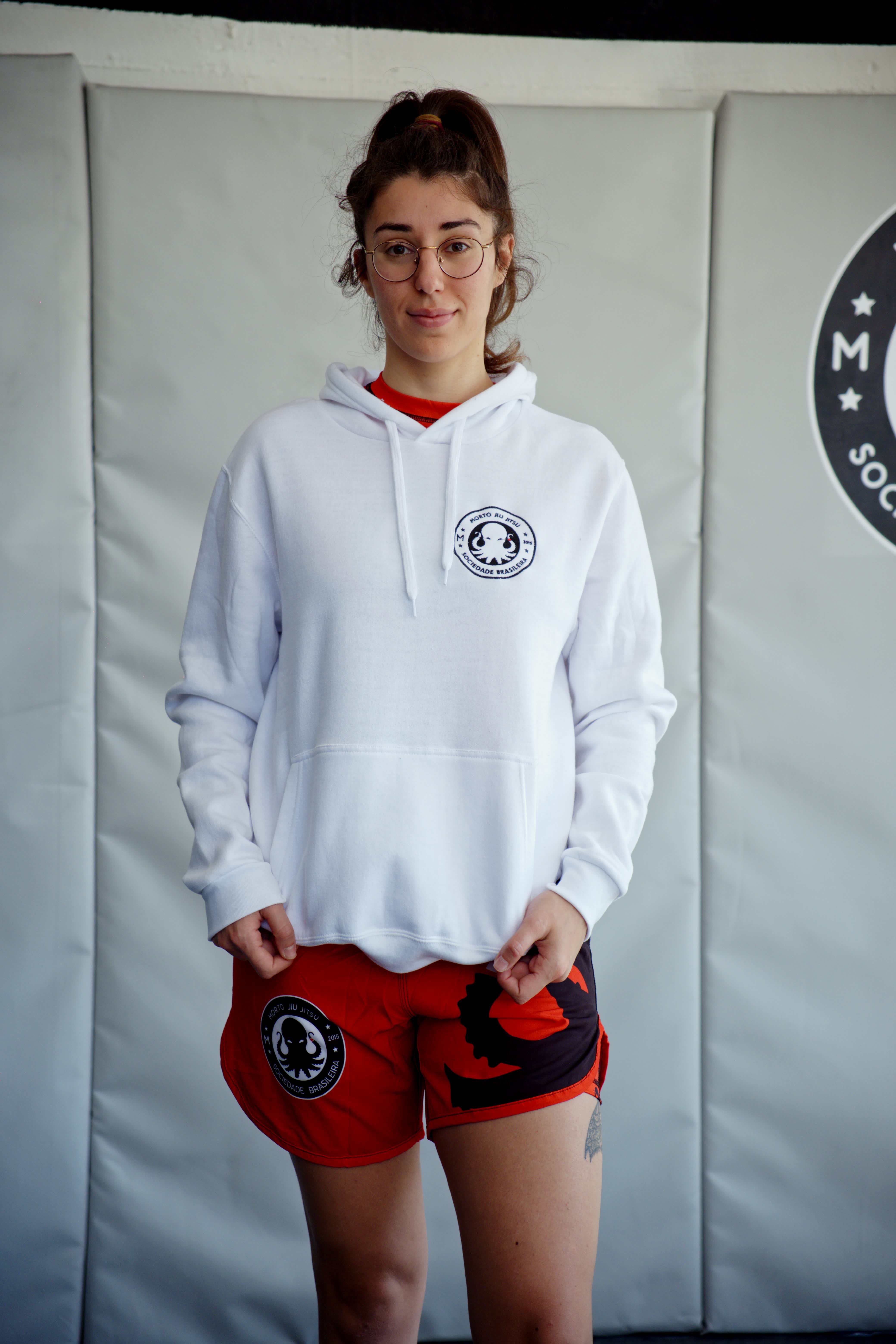 Morto BJJ Hoodie — White — front