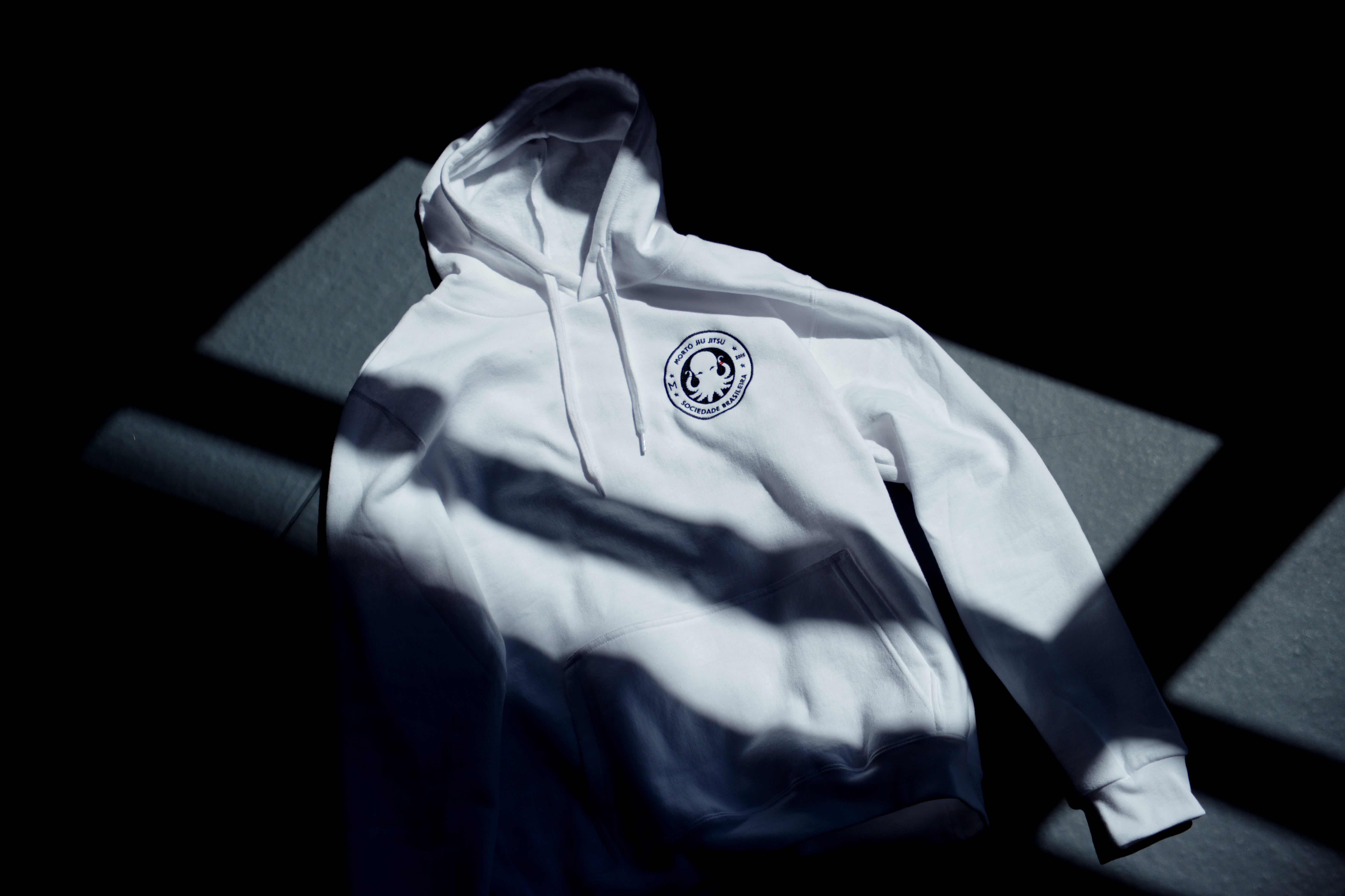 Morto BJJ Hoodie — White — detail