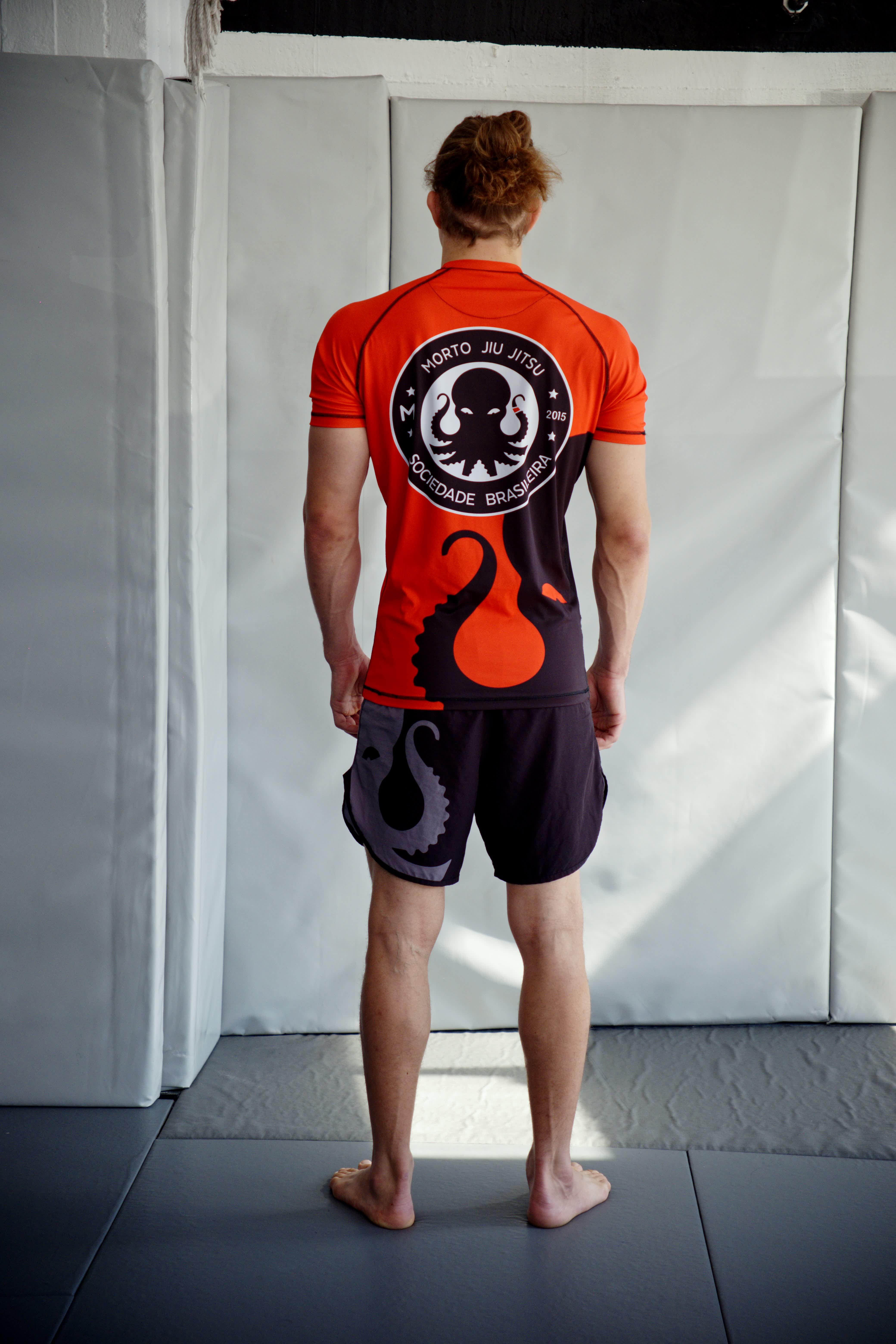 Morto BJJ Rashguard — Red — back